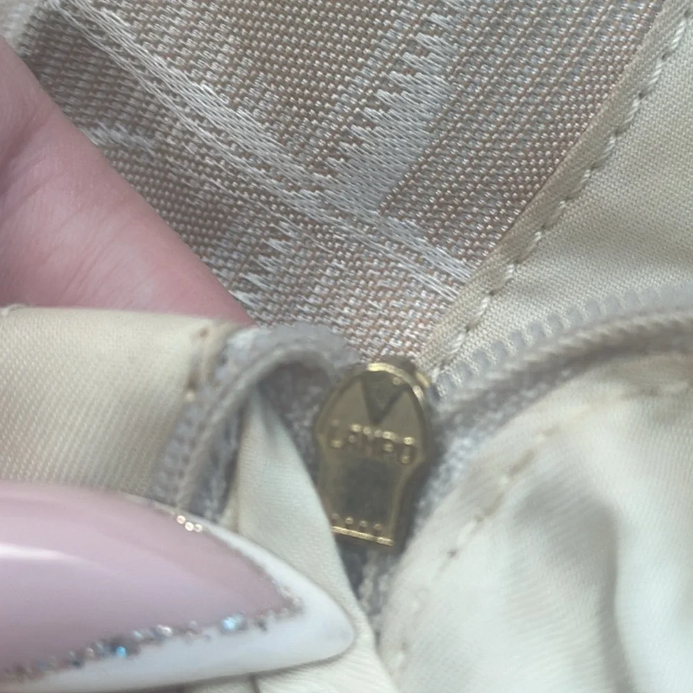 Chanel Travel Line tote in light beige / pale pinkish canvas